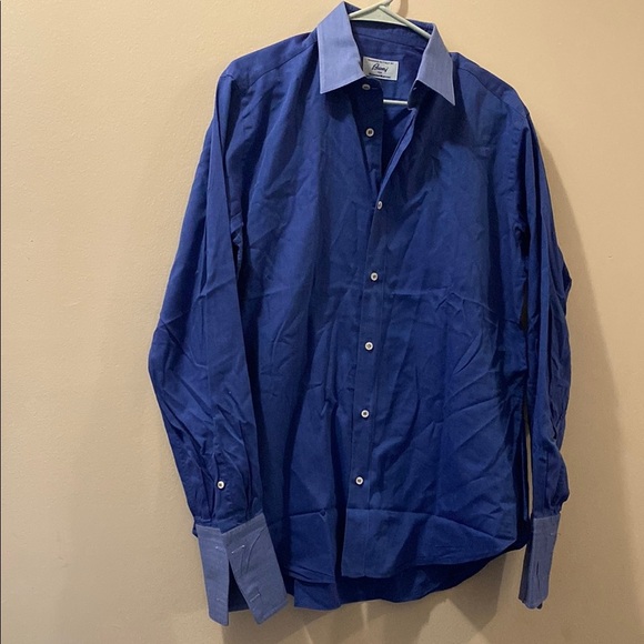 Brioni for Neiman Marcus Men's Blue Dress Shirt - size large (15.5) 100% cotton - Picture 1 of 6